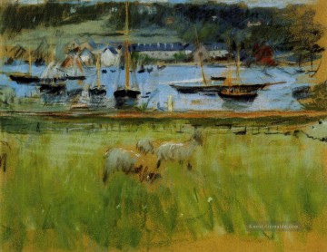  morisot - Harbor im Hafen von Fécamp Berthe Morisot